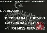 Immagine di Miss Universo contest Spa in Belgio, 1932, secondo 4 filmato di repertorio 65675063357