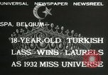 Immagine di Miss Universo contest Spa in Belgio, 1932, secondo 7 filmato di repertorio 65675063357
