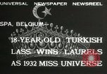Immagine di Miss Universo contest Spa in Belgio, 1932, secondo 8 filmato di repertorio 65675063357