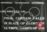 Immagine di Giochi olimpici Los Angeles California USA, 1932, secondo 5 filmato di repertorio 65675063362