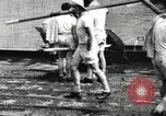 Image of Harvard 8 man crew participating in regatta on Thames River at New Lon New London Connecticut USA, 1900, second 15 stock footage video 65675063383
