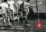 Image of Harvard 8 man crew participating in regatta on Thames River at New Lon New London Connecticut USA, 1900, second 22 stock footage video 65675063383