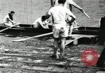 Image of Harvard 8 man crew participating in regatta on Thames River at New Lon New London Connecticut USA, 1900, second 29 stock footage video 65675063383