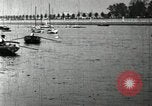 Image of Harvard 8 man crew participating in regatta on Thames River at New Lon New London Connecticut USA, 1900, second 37 stock footage video 65675063383