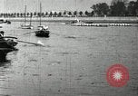 Image of Harvard 8 man crew participating in regatta on Thames River at New Lon New London Connecticut USA, 1900, second 41 stock footage video 65675063383