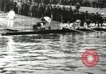 Image of Scenes from an annual Harvard and Yale rowing race on the Thames River New London Connecticut USA, 1900, second 4 stock footage video 65675063384