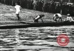 Image of Scenes from an annual Harvard and Yale rowing race on the Thames River New London Connecticut USA, 1900, second 10 stock footage video 65675063384