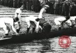 Image of Scenes from an annual Harvard and Yale rowing race on the Thames River New London Connecticut USA, 1900, second 11 stock footage video 65675063384