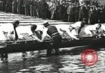 Image of Scenes from an annual Harvard and Yale rowing race on the Thames River New London Connecticut USA, 1900, second 12 stock footage video 65675063384