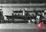 Image of Scenes from an annual Harvard and Yale rowing race on the Thames River New London Connecticut USA, 1900, second 18 stock footage video 65675063384