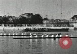 Image of Scenes from an annual Harvard and Yale rowing race on the Thames River New London Connecticut USA, 1900, second 30 stock footage video 65675063384