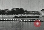 Image of Scenes from an annual Harvard and Yale rowing race on the Thames River New London Connecticut USA, 1900, second 33 stock footage video 65675063384