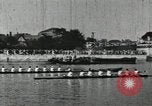 Image of Scenes from an annual Harvard and Yale rowing race on the Thames River New London Connecticut USA, 1900, second 34 stock footage video 65675063384
