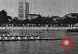 Image of Scenes from an annual Harvard and Yale rowing race on the Thames River New London Connecticut USA, 1900, second 37 stock footage video 65675063384