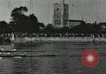Image of Scenes from an annual Harvard and Yale rowing race on the Thames River New London Connecticut USA, 1900, second 38 stock footage video 65675063384