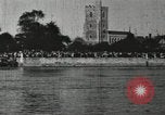 Image of Scenes from an annual Harvard and Yale rowing race on the Thames River New London Connecticut USA, 1900, second 39 stock footage video 65675063384