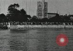 Image of Scenes from an annual Harvard and Yale rowing race on the Thames River New London Connecticut USA, 1900, second 40 stock footage video 65675063384