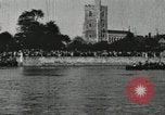 Image of Scenes from an annual Harvard and Yale rowing race on the Thames River New London Connecticut USA, 1900, second 42 stock footage video 65675063384