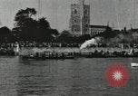 Image of Scenes from an annual Harvard and Yale rowing race on the Thames River New London Connecticut USA, 1900, second 45 stock footage video 65675063384