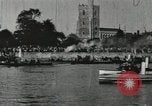 Image of Scenes from an annual Harvard and Yale rowing race on the Thames River New London Connecticut USA, 1900, second 46 stock footage video 65675063384