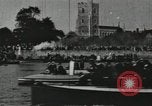 Image of Scenes from an annual Harvard and Yale rowing race on the Thames River New London Connecticut USA, 1900, second 47 stock footage video 65675063384