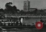 Image of Scenes from an annual Harvard and Yale rowing race on the Thames River New London Connecticut USA, 1900, second 49 stock footage video 65675063384