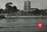 Image of Scenes from an annual Harvard and Yale rowing race on the Thames River New London Connecticut USA, 1900, second 52 stock footage video 65675063384