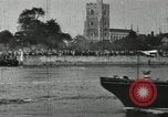 Image of Scenes from an annual Harvard and Yale rowing race on the Thames River New London Connecticut USA, 1900, second 53 stock footage video 65675063384