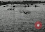Standbild Harvard und Yale Besatzungen Rasse in ihrer jährlichen Rudern Wettbewerb in neuen New London Connecticut USA, 1900, aus Sekunde 8 historischem Filmmaterial Videoclip 65675063385