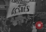 Image of Union supporters on parade Valencia Spain, 1936, second 9 stock footage video 65675063421