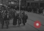 Image of Union supporters on parade Valencia Spain, 1936, second 10 stock footage video 65675063421