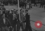 Image of Union supporters on parade Valencia Spain, 1936, second 14 stock footage video 65675063421
