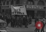 Image of Union supporters on parade Valencia Spain, 1936, second 21 stock footage video 65675063421