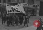 Image of Union supporters on parade Valencia Spain, 1936, second 23 stock footage video 65675063421