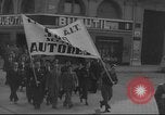Image of Union supporters on parade Valencia Spain, 1936, second 24 stock footage video 65675063421