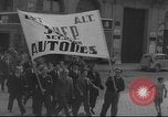 Image of Union supporters on parade Valencia Spain, 1936, second 26 stock footage video 65675063421