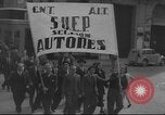 Image of Union supporters on parade Valencia Spain, 1936, second 27 stock footage video 65675063421