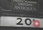 Image of Antique shop of Prince Vladimir Galitzine London England United Kingdom, 1937, second 60 stock footage video 65675063446
