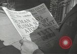 Image of Soviet Union first atomic bomb test revealed New York City USA, 1949, second 12 stock footage video 65675063476