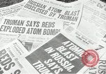 Image of Soviet Union first atomic bomb test revealed New York City USA, 1949, second 31 stock footage video 65675063476