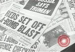 Image of Soviet Union first atomic bomb test revealed New York City USA, 1949, second 35 stock footage video 65675063476