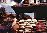 Image of Soldier standing guard at sandbagged post Honolulu Hawaii USA, 1942, second 13 stock footage video 65675063477
