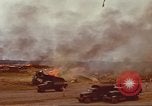 Image of B-18 aircraft burning after Japanese attack on Pearl Harbor Pearl Harbor Hawaii USA, 1941, second 10 stock footage video 65675063479