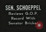 Standbild Senator Andrew Frank Schoeppel United States USA, 1953, aus Sekunde 6 historischem Filmmaterial Videoclip 65675063491