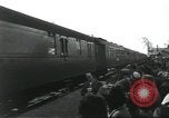 Image of Large crowd greets passenger arriving at train station Soviet Union, 1953, second 5 stock footage video 65675063498
