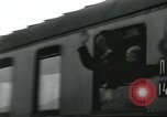 Image of Large crowd greets passenger arriving at train station Soviet Union, 1953, second 8 stock footage video 65675063498