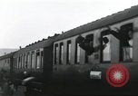 Image of Large crowd greets passenger arriving at train station Soviet Union, 1953, second 9 stock footage video 65675063498