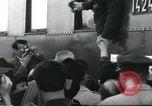 Image of Large crowd greets passenger arriving at train station Soviet Union, 1953, second 17 stock footage video 65675063498