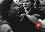 Image of Large crowd greets passenger arriving at train station Soviet Union, 1953, second 23 stock footage video 65675063498