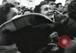 Image of Large crowd greets passenger arriving at train station Soviet Union, 1953, second 24 stock footage video 65675063498